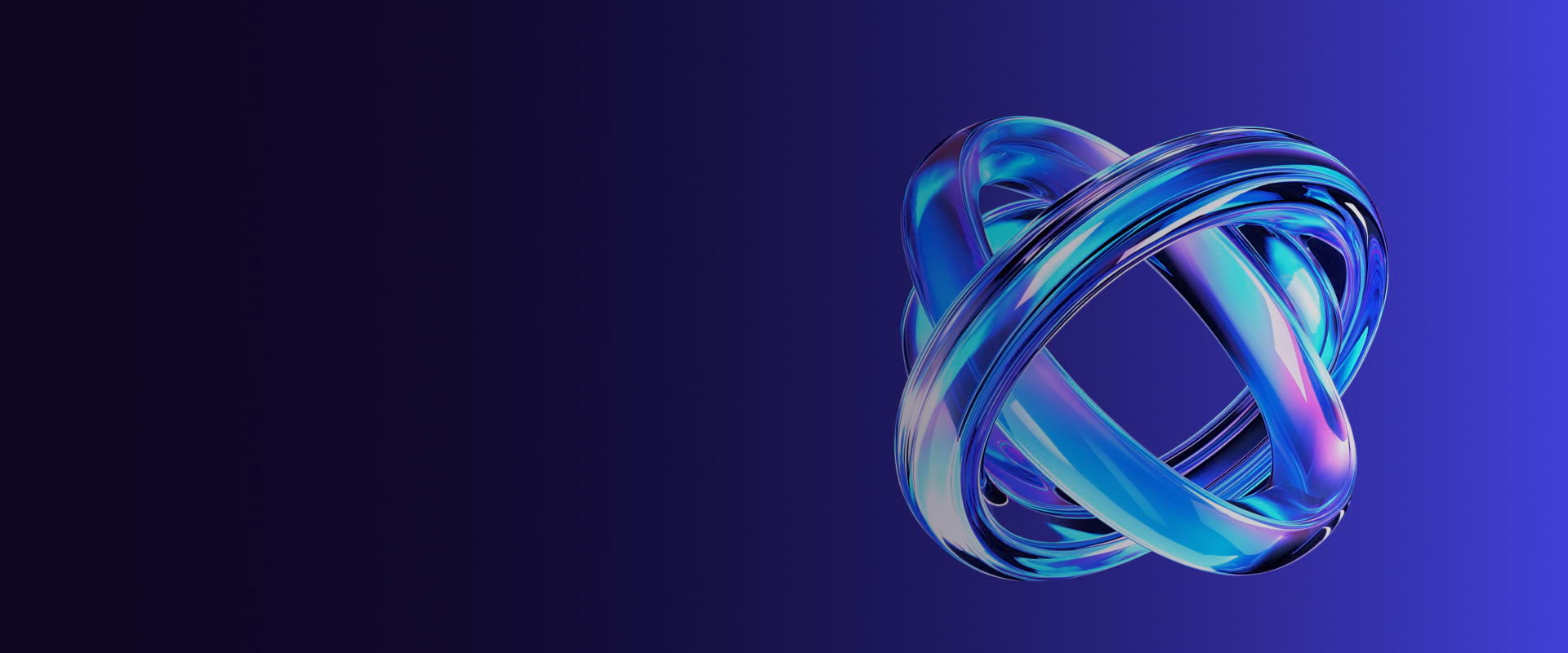 AI technology visualization with interconnected rings