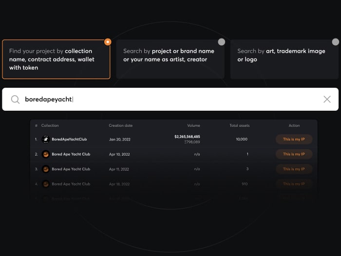 The search bar interface of WatchDog