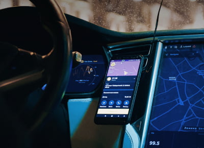 Vehicle telematics connected to a phone