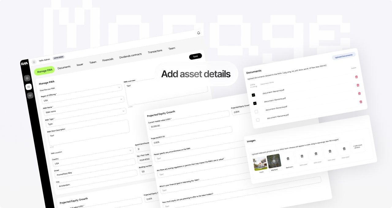 Asset details background