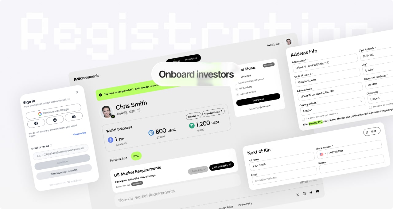 Onboard investors background