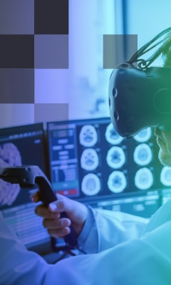 An example of VR/VR in medical training