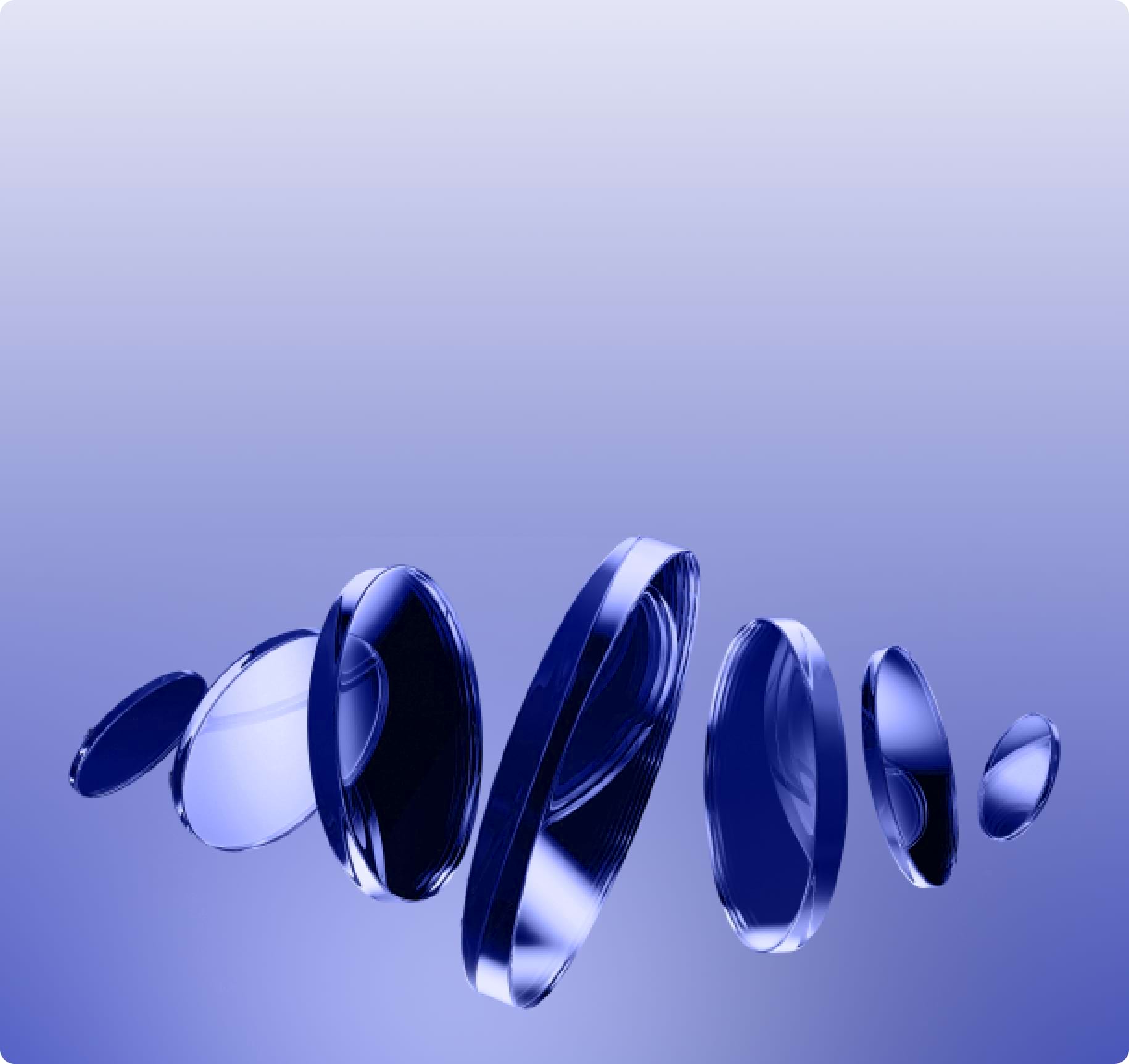 3D blue shapes representing investment and funding decks