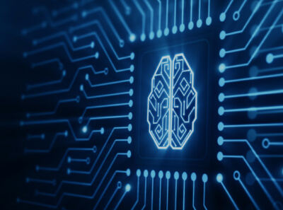  A blue micro scheme with an AI icon in the middle