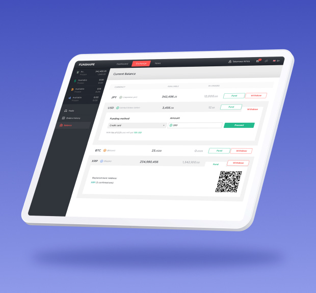 The illustration of Crypto exchange for novice traders project