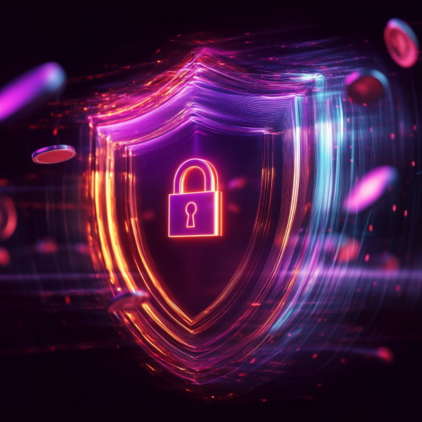 Defi staking platform on futuristic background