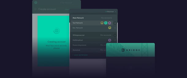 The screenshot of UI of Bridge extension
