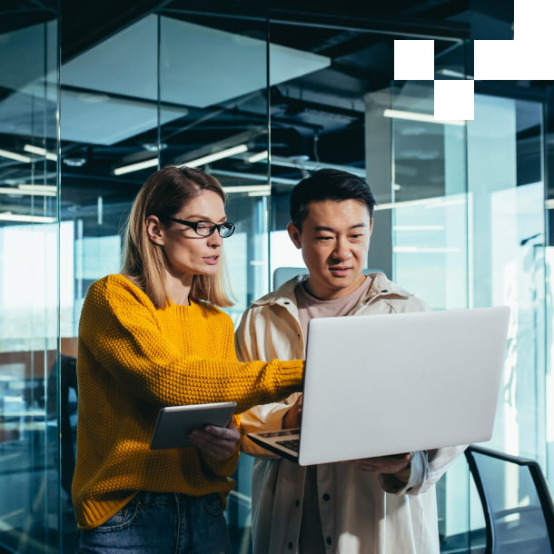 A person typing on keyboard