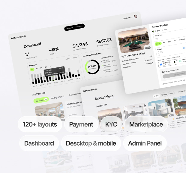 White-label RWA platform case preview