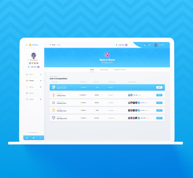 The screenshots of UI of Miniwager on a laptop