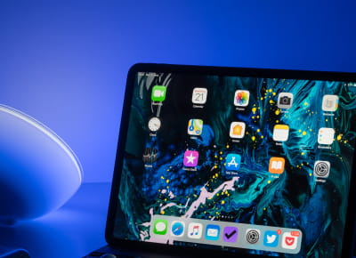 A home screen of an iPad