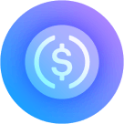 Logo of Circle USDC stablecoin