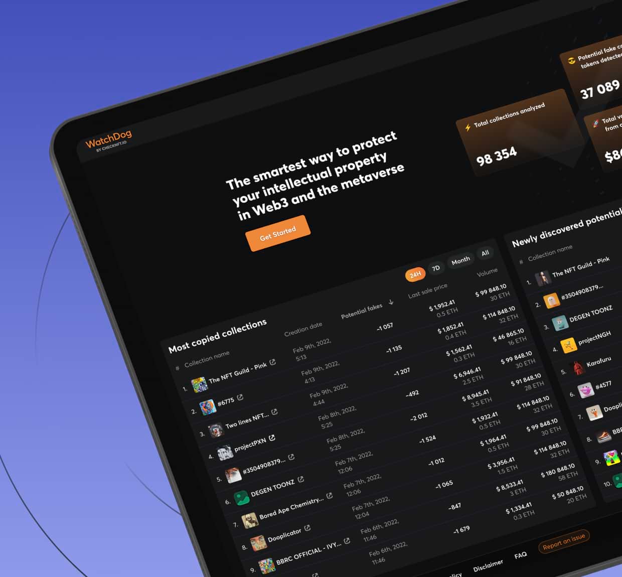 The illustration of Intellectual property protection service in Web3 project