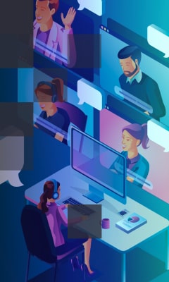 The example of a metaverse working space