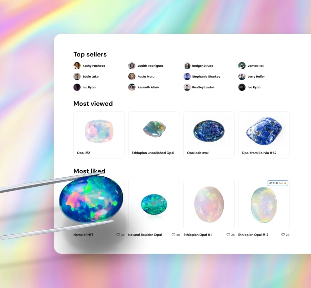 Glasshouse, the NFT marketplace for opals trading