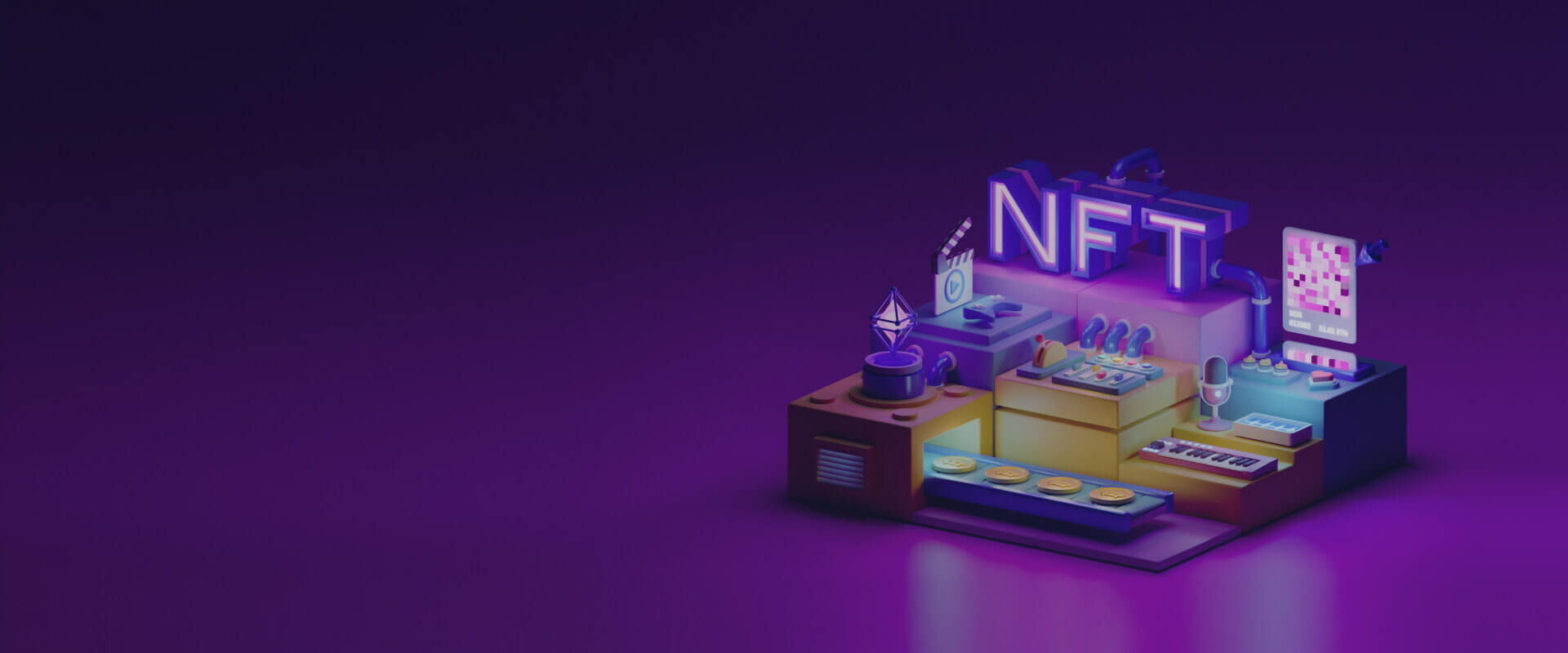 A view of an NFT marketplace 