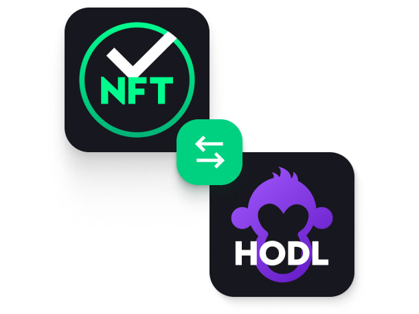 CheckNFT logo and Hodl APE logo