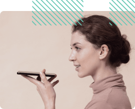 a woman runs a house using a phone