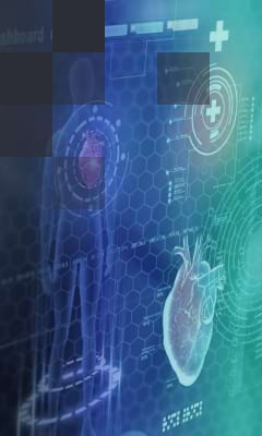 A futuristic healthcare setting showcasing advanced technology and innovation in medical care.