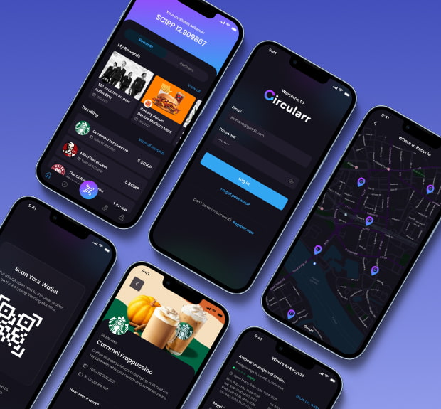 The illustration of Blockchain-powered recycle-to-earn ecosystem project