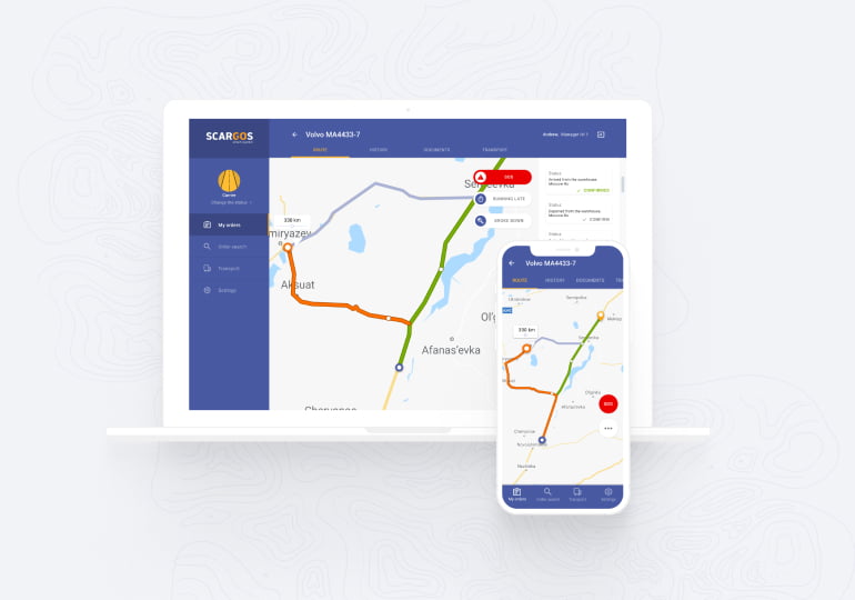 A logistics web application for Scargos