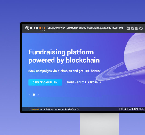 The illustration of Crowdfunding platform project
