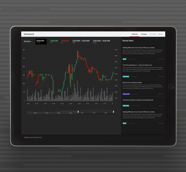 Cryptocurrency exchange app
