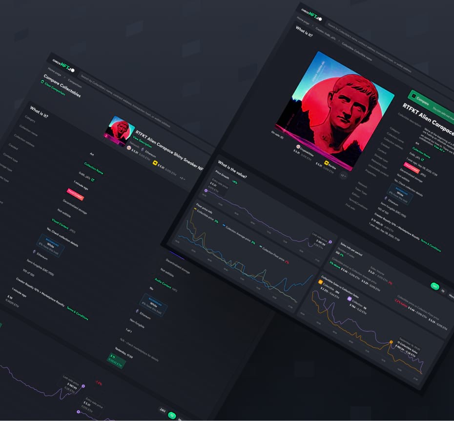 A colorful website dashboard displaying various sections and metrics in distinct hues.