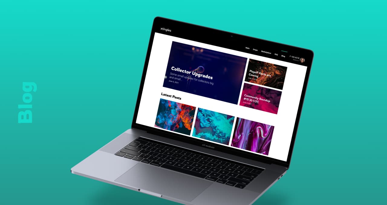The UI of the platform's Blog screen